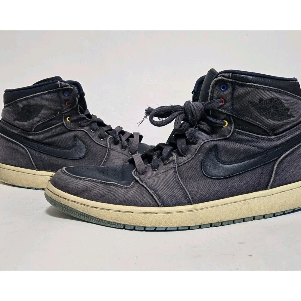 Nike Air Jordan 1 Shoes Mens Sz 13 Retro High Family Forever Obsidian 2014